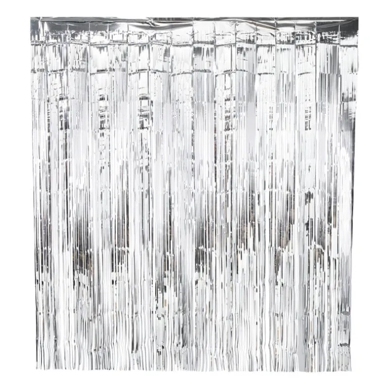 Backdrop - zilverkleurig - 180x200 cm