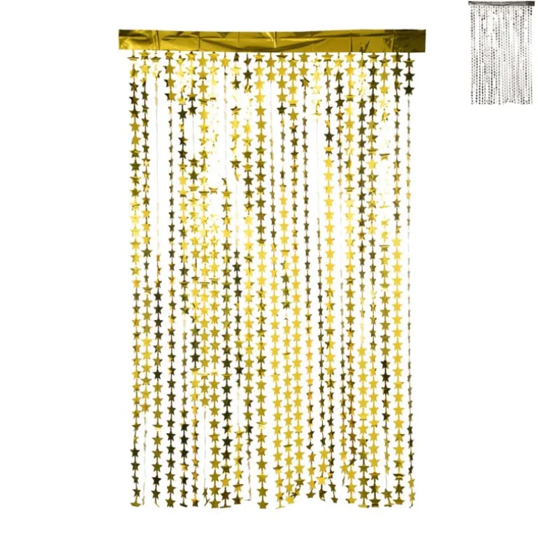 Backdrop slinger met sterren - 200x120 cm - diverse varianten