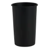 Badkamer beker metaal - zwart - ⌀8x11 cm