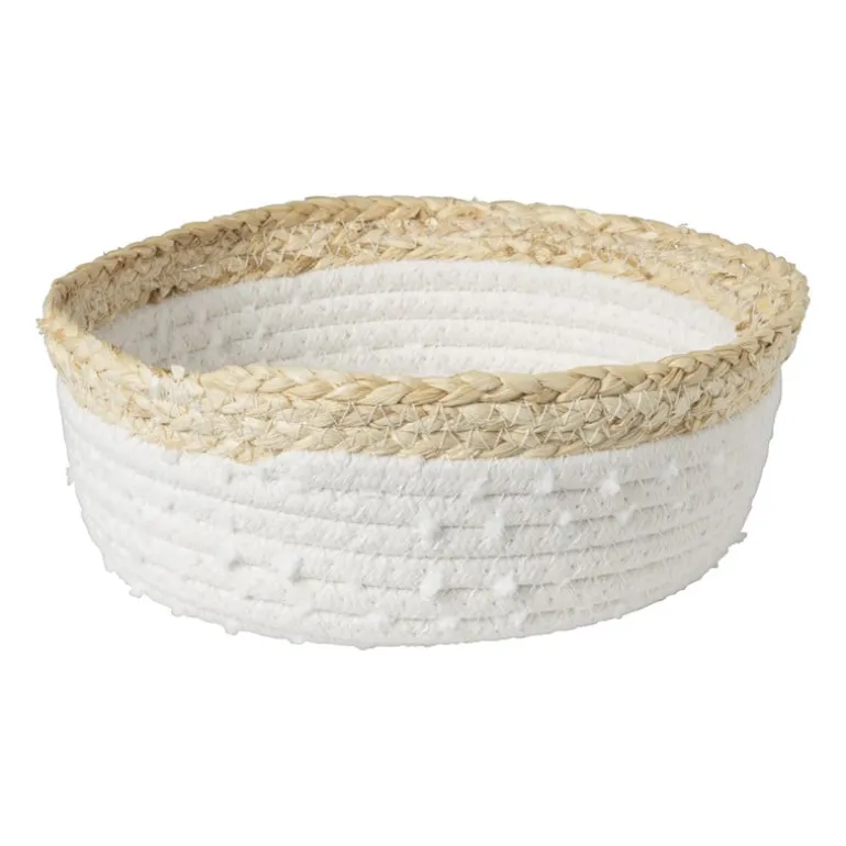 Badkamer mandjes jute - set van 3