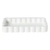 Badkamer plateau golf - wit - 3x18x10 cm