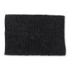 Badmat chenille - zwart - 40x60 cm