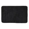 Badmat fluffy - zwart - 45x70 cm