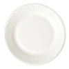 Bagasse bord - wit - ø18.5x2 cm