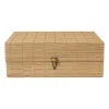 Bamboe kistje met deksel Moos - 10x27x20 cm - naturel