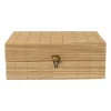 Bamboe kistje met deksel Moos - 9x24x18 cm - naturel