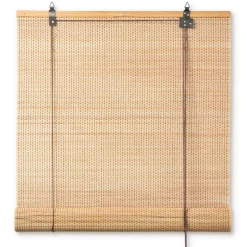 Bamboe rolgordijn - naturel - 150x180 cm