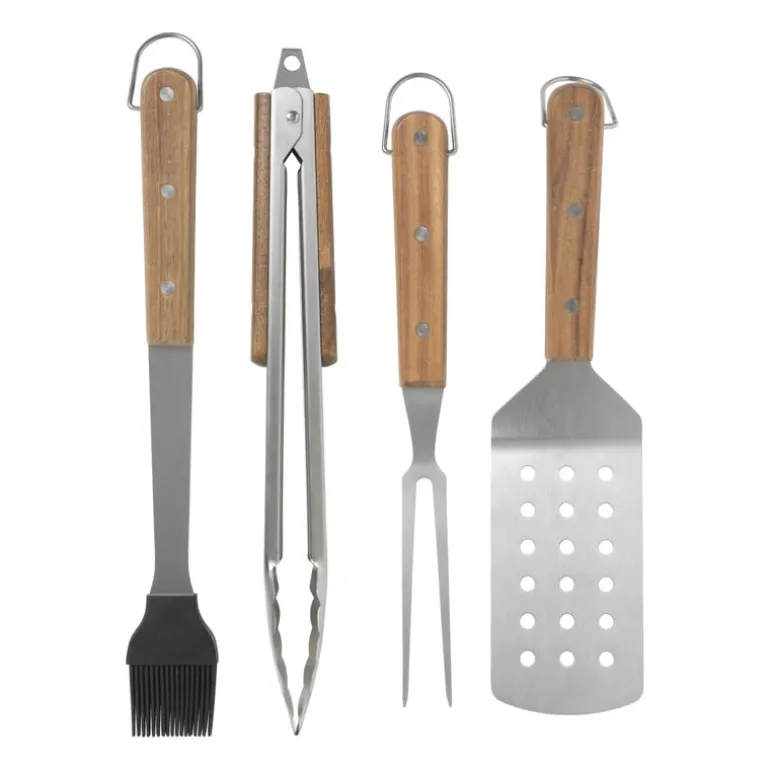 BBQ spatel - RVS/hout - 29.7 cm