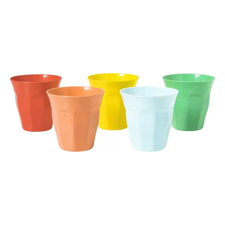Beker facet - rood - 250 ml