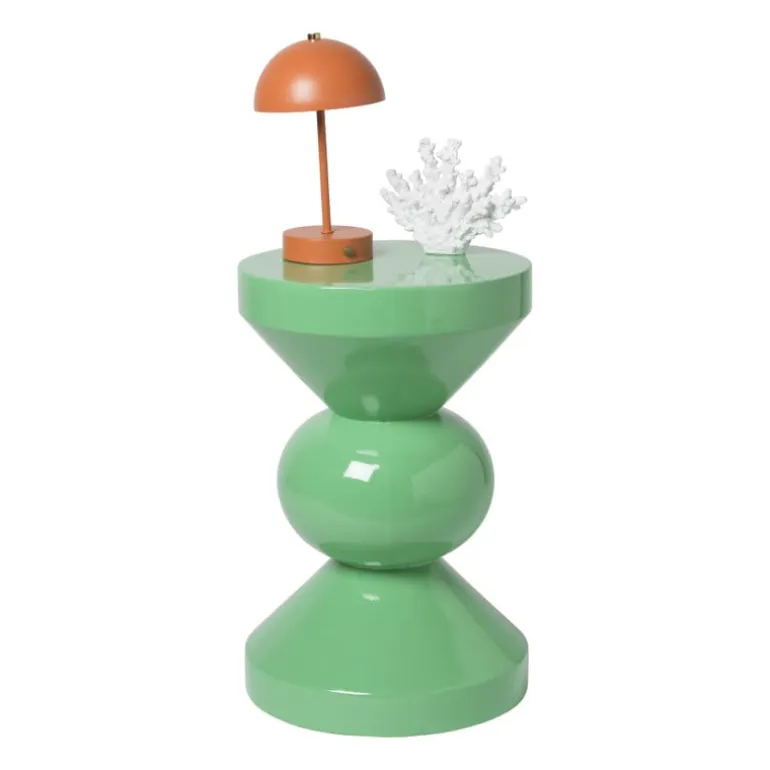 Bijzettafel diabolo - groen - ø33x50 cm