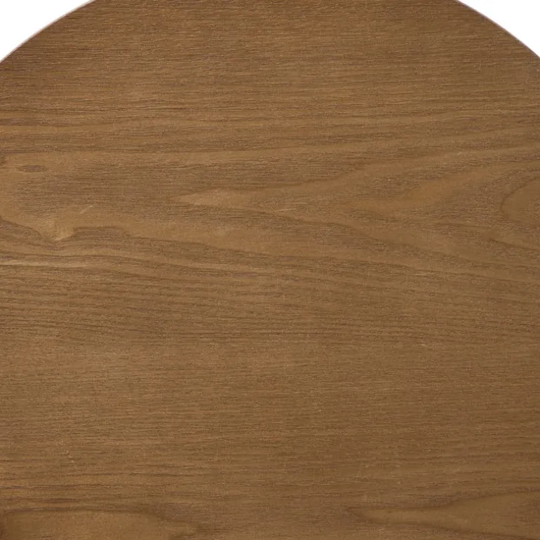 Bijzettafel Japandi rond - bruin - ø40x50 cm