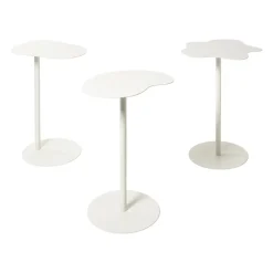 Bijzettafel Mica bloem - wit