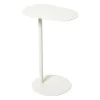Bijzettafel Mica ovaal - wit - 53x35x25 cm