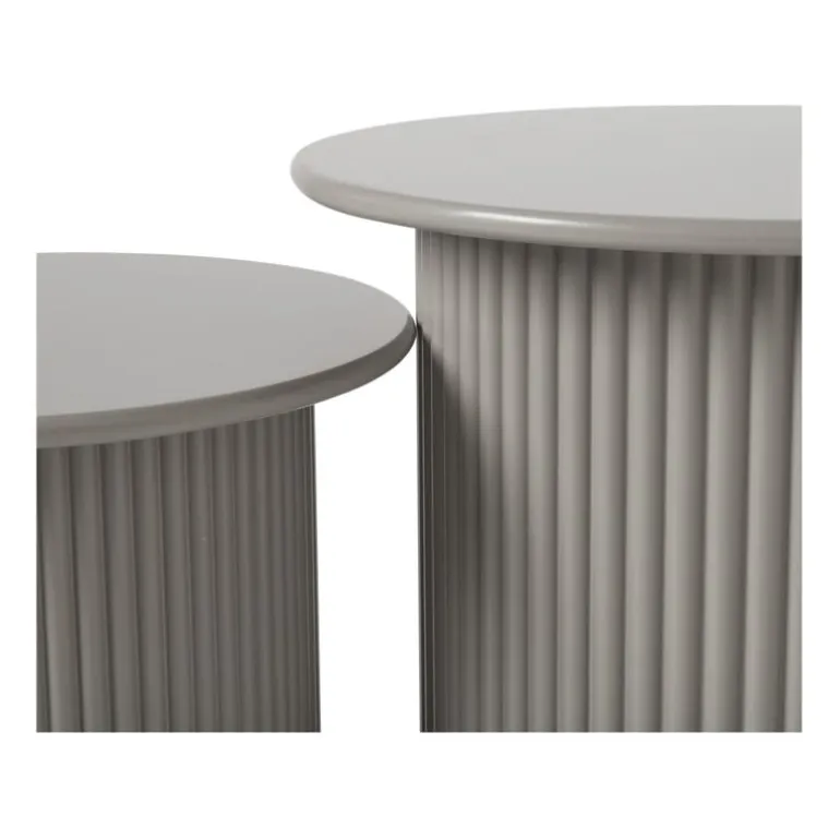 Bijzettafels Oslo - grijs - set van 2