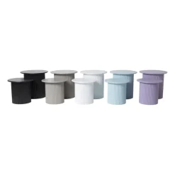 Bijzettafels Oslo - grijs - set van 2