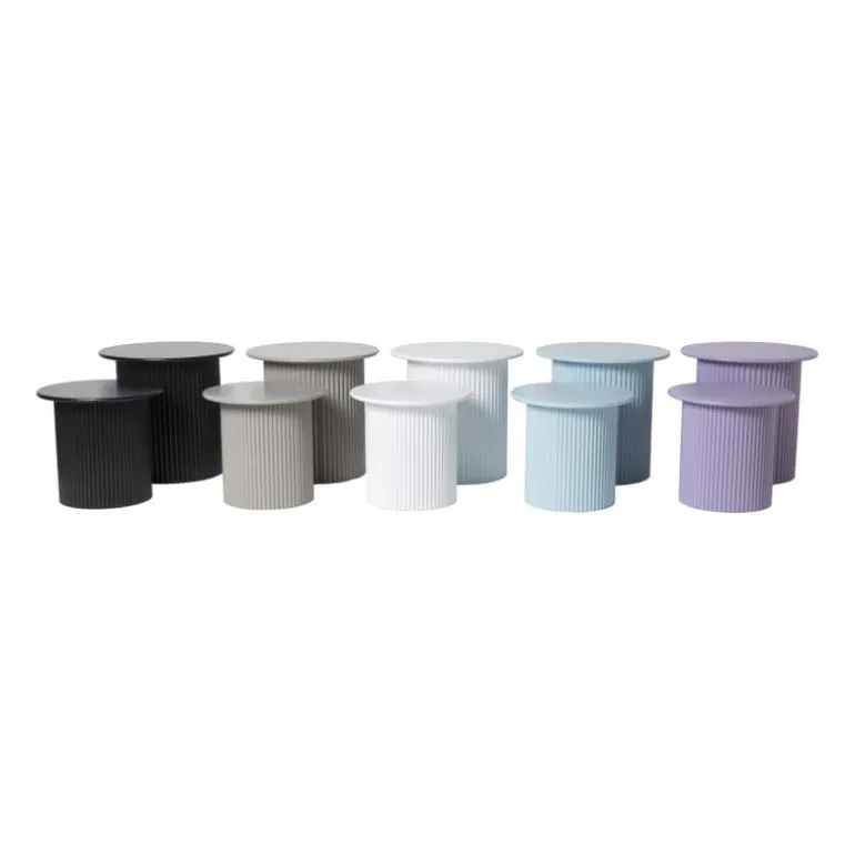 Bijzettafels Oslo - grijs - set van 2