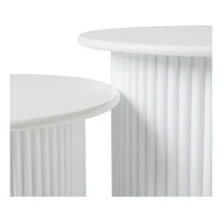 Bijzettafels Oslo - wit - set van 2