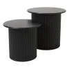 Bijzettafels Oslo - zwart - set van 2
