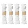 Bloemenband wit - set van 4 - 100 cm