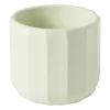 Bloempotje streep - groen - ø7x6.5 cm