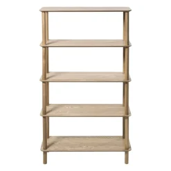 Boekenkast Scandi - naturel - 140x80x30 cm