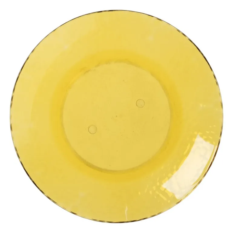 Bord dots - geel - ø20 cm