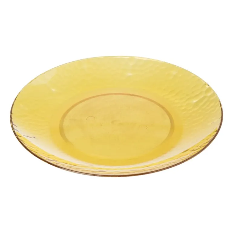 Bord dots - geel - ø20 cm