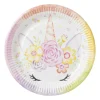 Bord Unicorn - set van 8 - ø23 cm