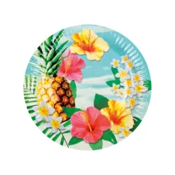 Borden tropical - set van 10 - ø23 cm