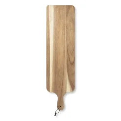 Borrelplank acacia met handvat - 70x19x1.5 cm