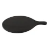 Borrelplank rond - zwart - 40x50x2 cm