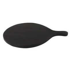 Borrelplank rond - zwart - 40x50x2 cm