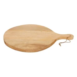 Borrelplank van mangohout - rond - 50x40 cm