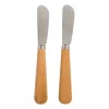 Botermesje hout - set van 2
