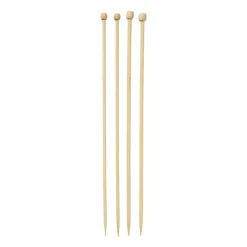Breinaalden 5 & 6 mm - bruin - set van 2