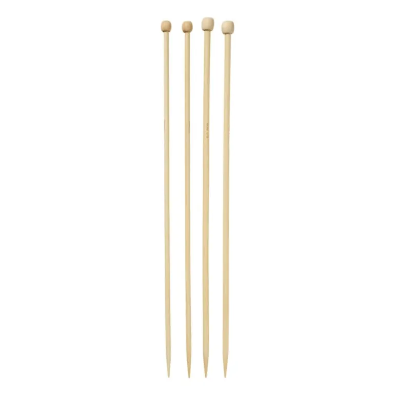 Breinaalden 5 & 6 mm - bruin - set van 2