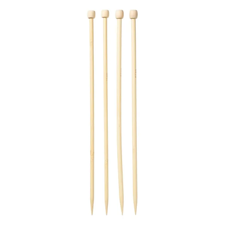 Breinaalden 7 & 8 mm - bruin - set van 2