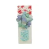 Cadeaulint en strik mix - groen/blauw - set van 2