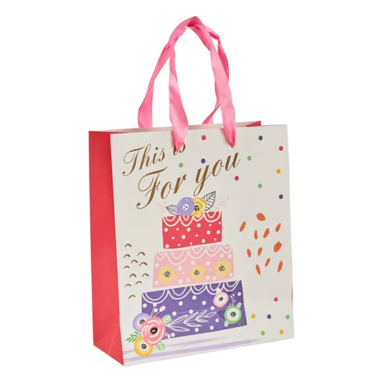 Cadeautasje this is for you - wit - 18x21 cm