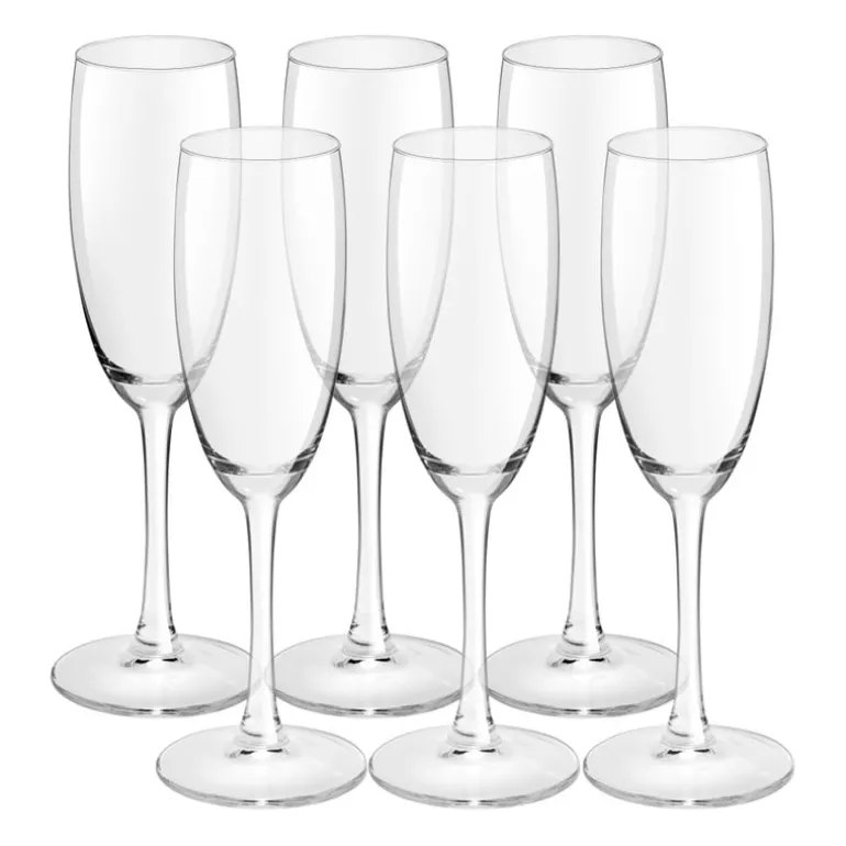 Champagne glazen - 180 ml - set van 6