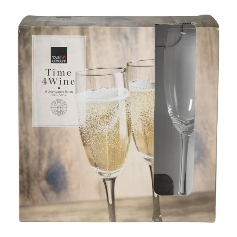Champagne glazen - 180 ml - set van 6