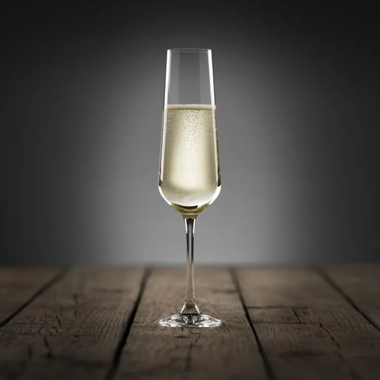 Champagne glazen kristal - 200 ml - set van 4