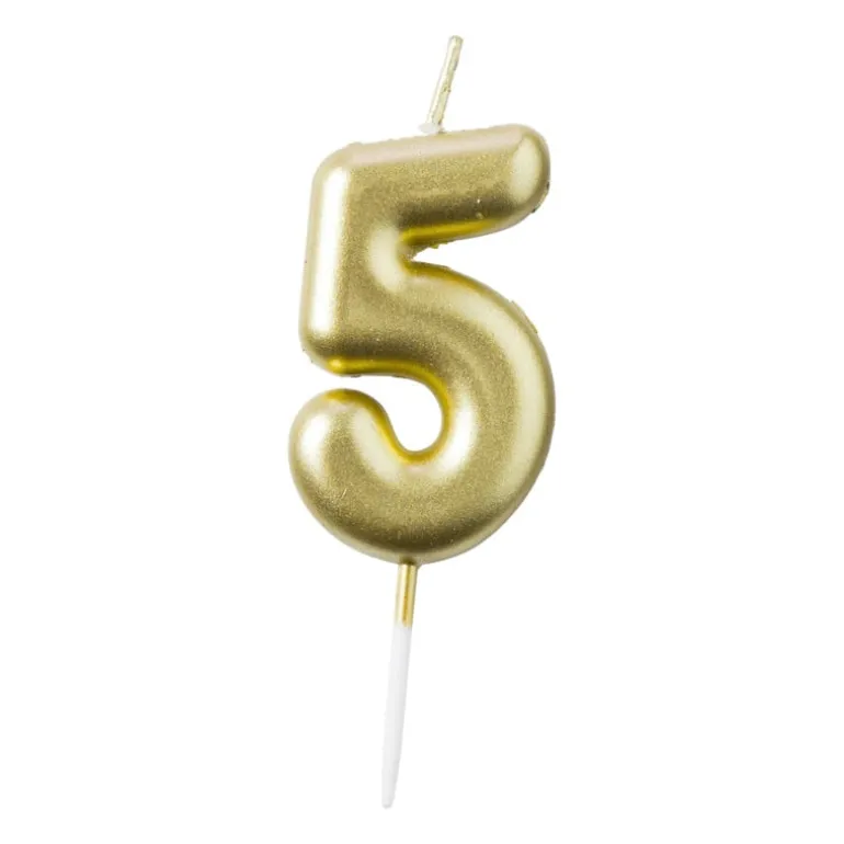 Cijferkaars 5 - goud