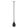 Cocktail lepel - zwart - 3,2x27,5 cm