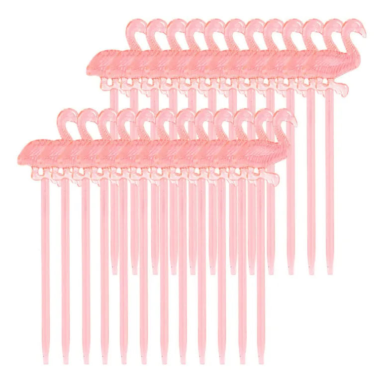 Cocktailprikkers flamingo - 24 stuks