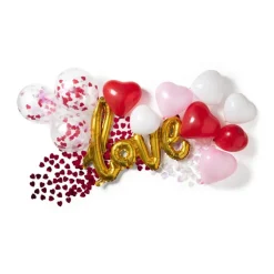 Confetti hart rood