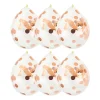 Confettiballon - paars/roze - 6 stuks