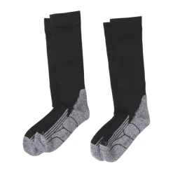 Coolmax compressie sokken 2 paar - zwart - maat 35-38