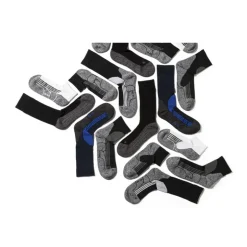 Coolmax enkelsokken - 39/42 - wit/grijs - 2 paar