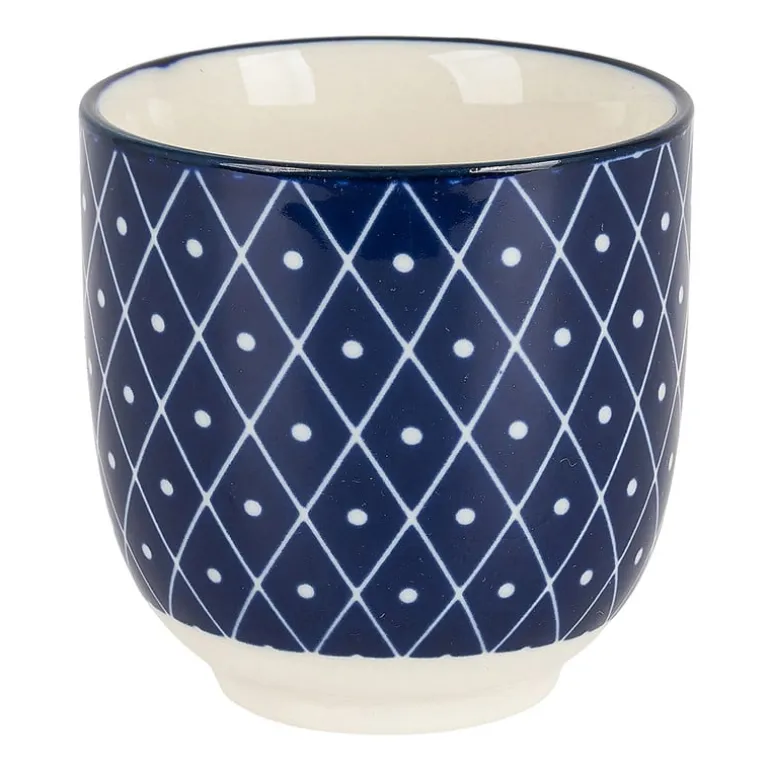 Cup blue print - diamonds - 150 ml